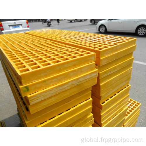 FRP Fiberglass Stair Tread Fire and Chemical Resist Spark less FRP Grating Manufactory